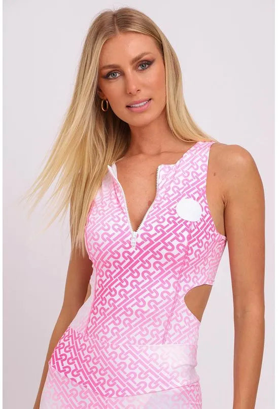 BODY ESTAMPADO ZÍPER FRENTE LANÇA PERFUME