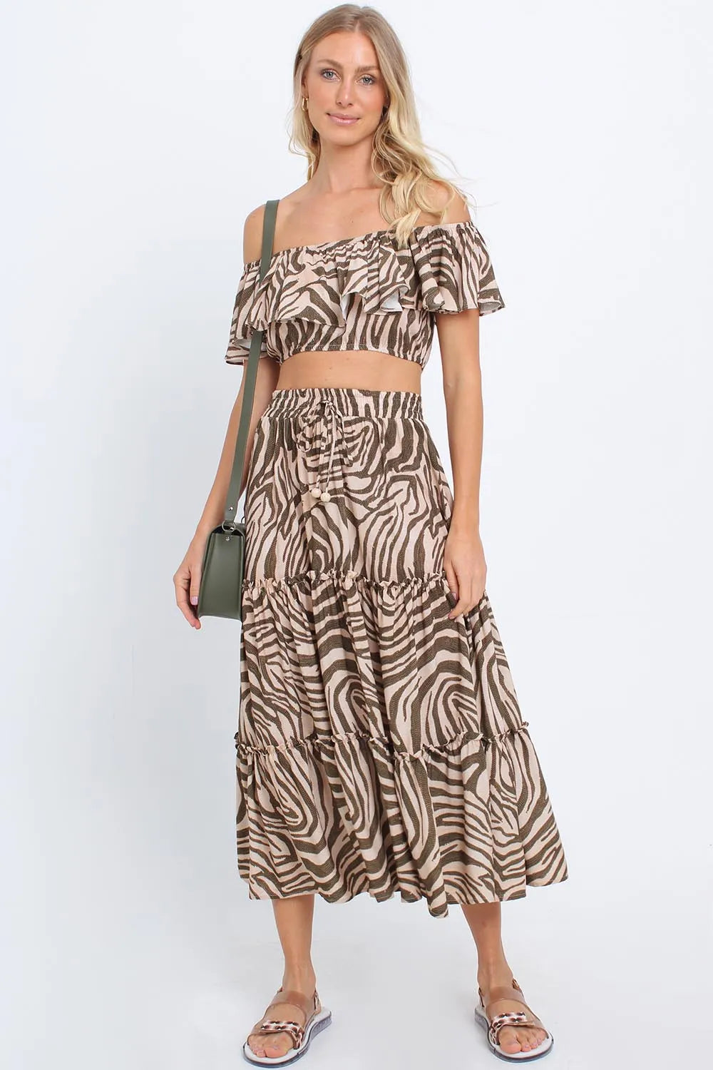 BLUSA OMBRO A OMBRO TIGRE BRANCO PEQUIÁ