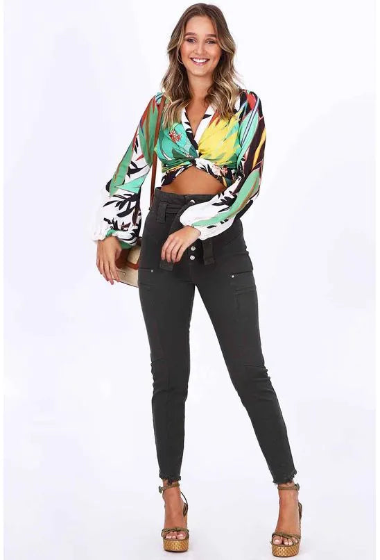 BLUSA AMARRAÇÃO FOLHAGEM ALL IS LOVE