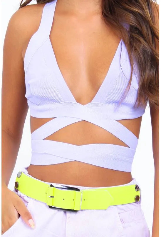 TOP TRICÔ OPEN - ROXO