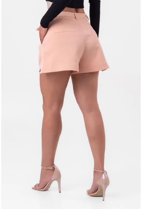 SHORT CREPE DEGRAU BEGE LABRAVA