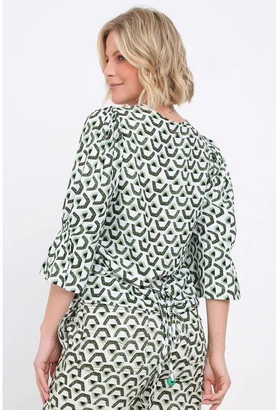 BLUSA LINHO ESTAMPADA FORUM