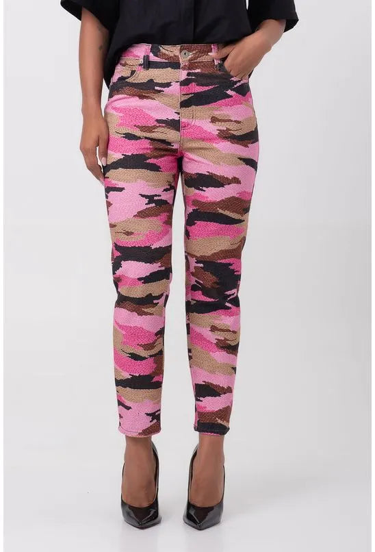CALÇA SARJA LOLA ESTAMPADA FORUM