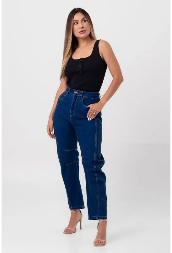 CALÇA JEANS HORSE LEGS AZUL LABRAVA