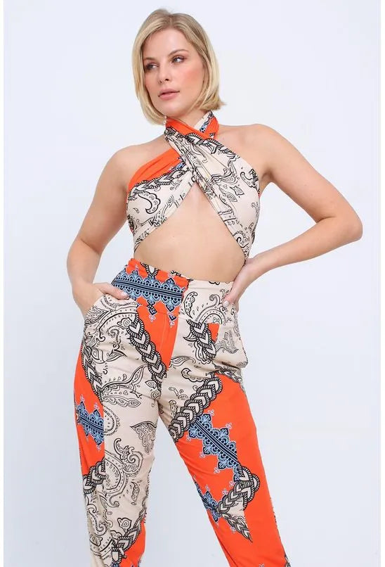 TOP LENÇO CAXEMIRA PEQUIÁ