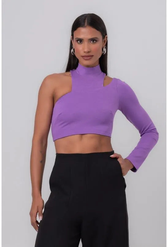 TOP RECORTES ROXO LABRAVA