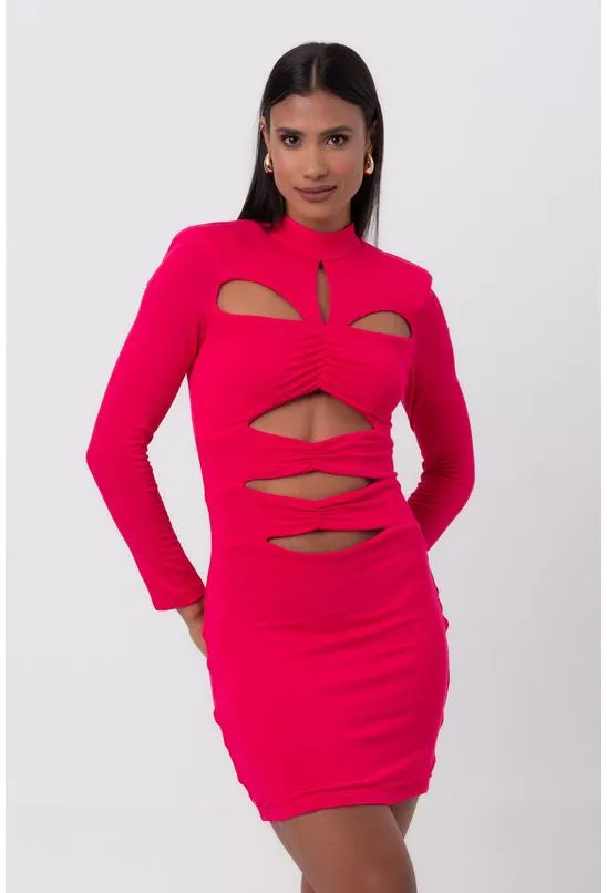 VESTIDO CURTO VERSACE PINK LABRAVA