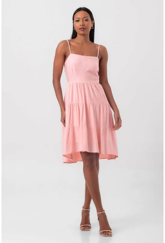 VESTIDO CURTO MULLET ROSA PEQUIÁ