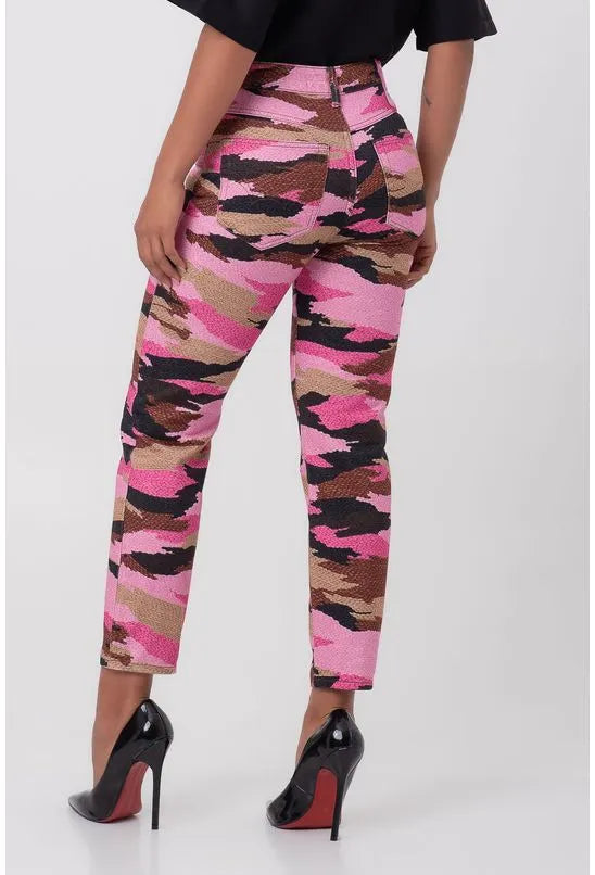 CALÇA SARJA LOLA ESTAMPADA FORUM
