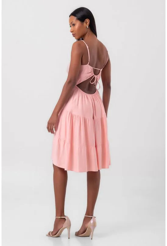VESTIDO CURTO MULLET ROSA PEQUIÁ