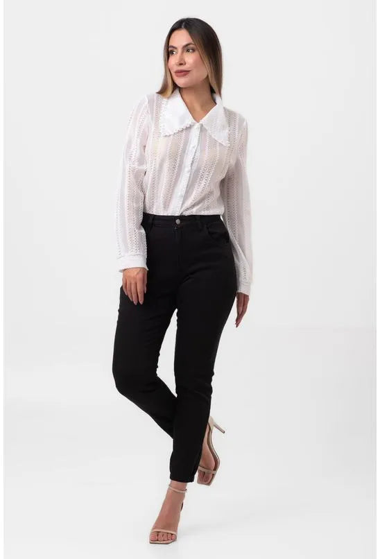 CALÇA JEANS SKINNY PRETA LABRAVA