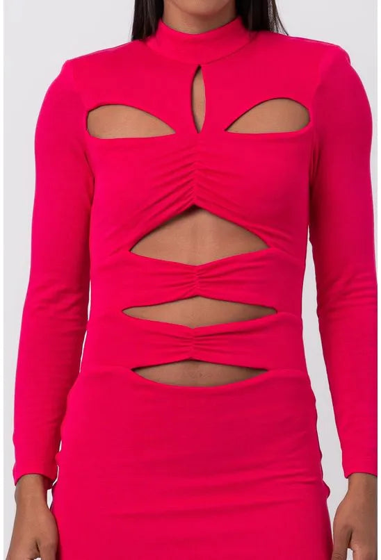 VESTIDO CURTO VERSACE PINK LABRAVA