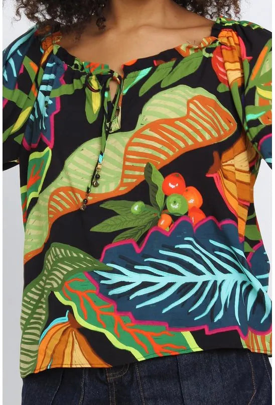 BLUSA OMBRO A OMBRO MARIA PITANGA PEQUIÁ