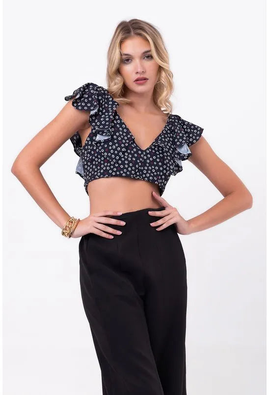 BLUSA CROPPED ANÉIS POÁ PEQUIÁ