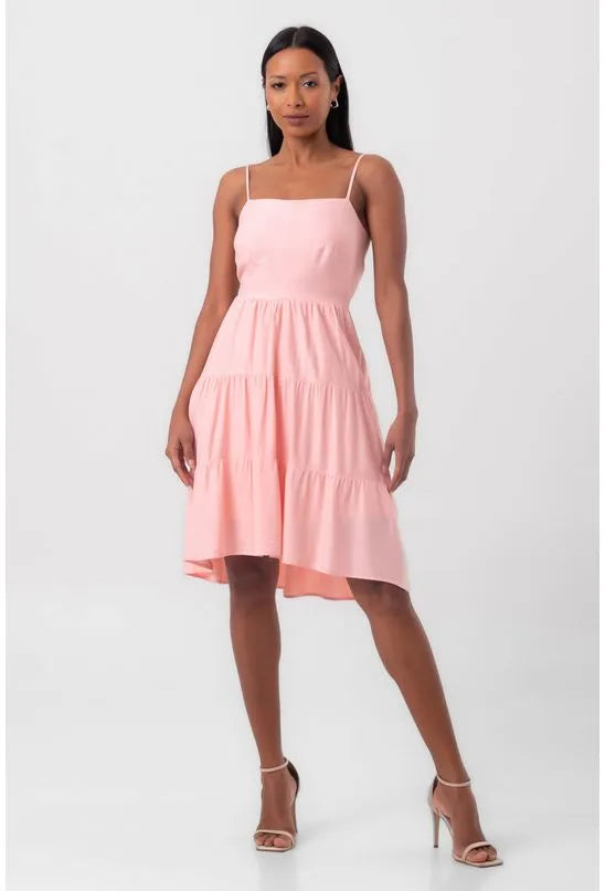 VESTIDO CURTO MULLET ROSA PEQUIÁ