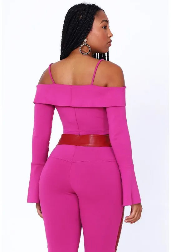CROPPED MANGA LONGA ALL IS LOVE - ROSA