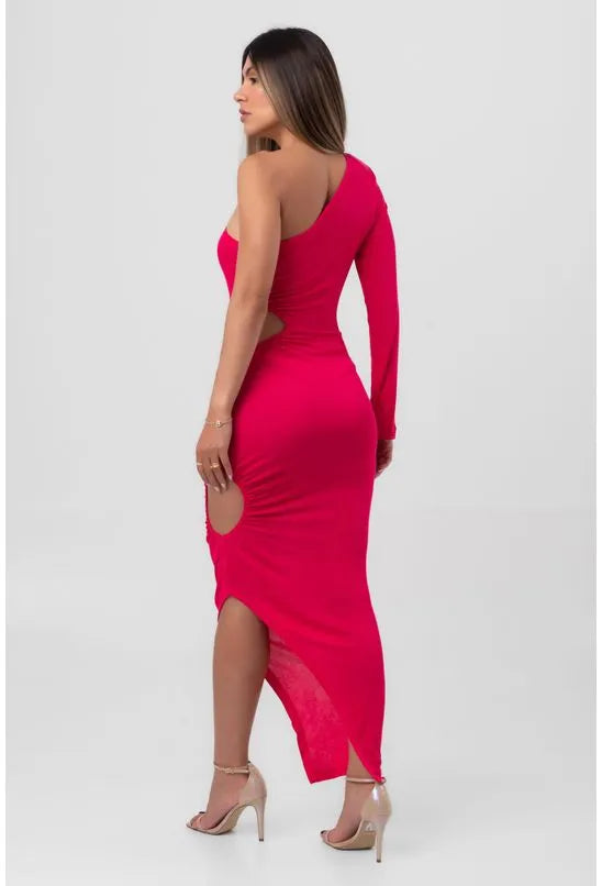 VESTIDO ASSIMETRICO PINK LABRAVA
