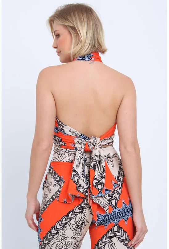 TOP LENÇO CAXEMIRA PEQUIÁ