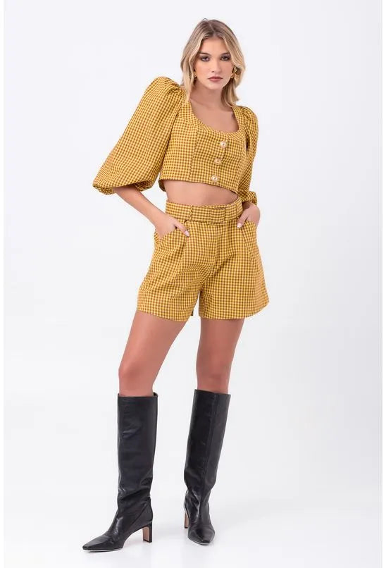BLUSA MANGA 7/8 CROPPED LANÇA PERFUME