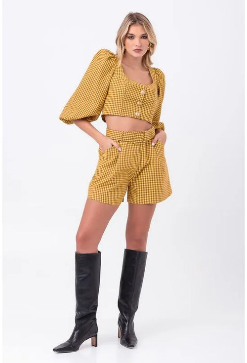 BLUSA MANGA 7/8 CROPPED LANÇA PERFUME