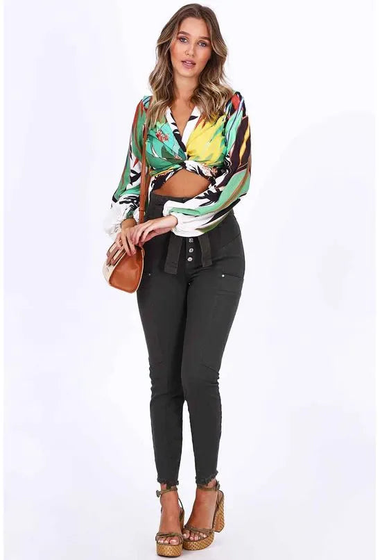 BLUSA AMARRAÇÃO FOLHAGEM ALL IS LOVE