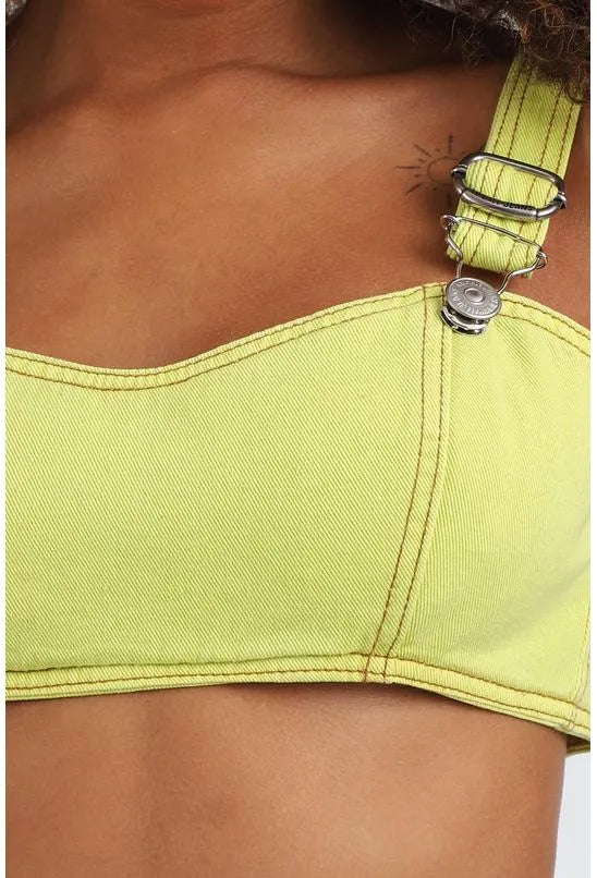 TOP SARJA COM FIVELAS STONADO ANIMALE JEANS