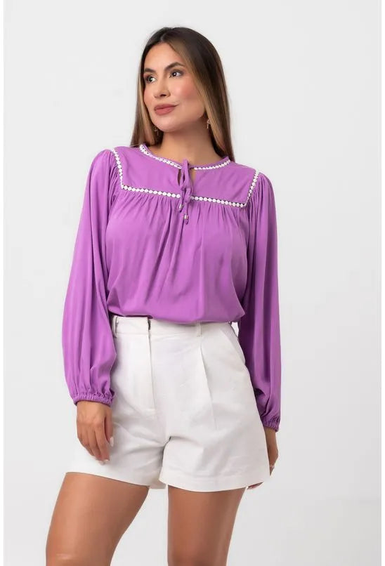 BATA ORNAMENTOS ROXA PEQUIÁ