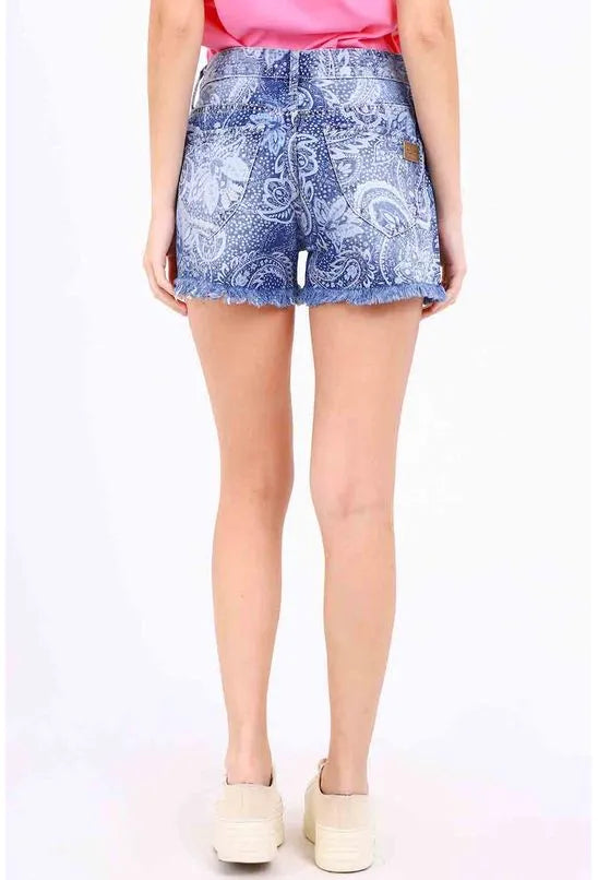 SHORTS JEANS ESTAMPA CASHMERE ALL IS LOVE