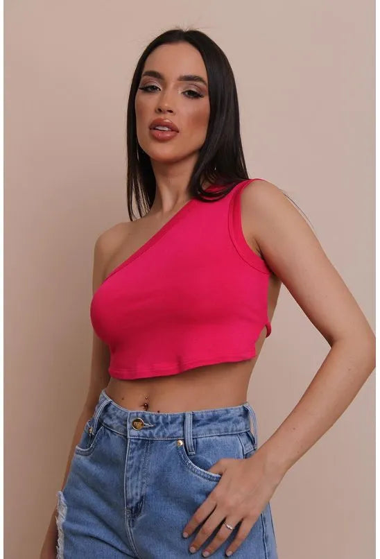 BLUSA OMBRO ÚNICO PINK LABRAVA