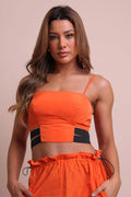 TOP CROPPED LARANJA ELÁSTICOS LABRAVA