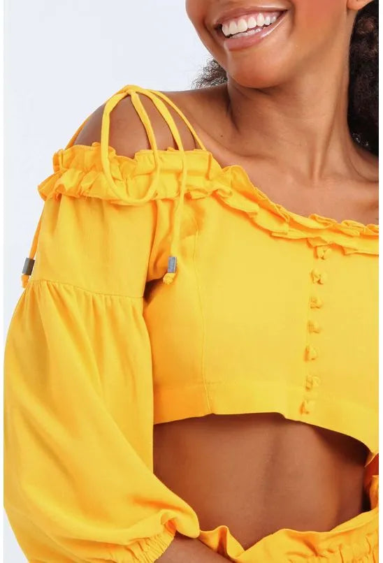 CROPPED BABADO CREPE ALL IS LOVE