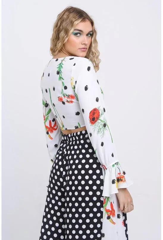 BLUSA AMARRAÇÃO BUQUÊ POP PEQUIÁ