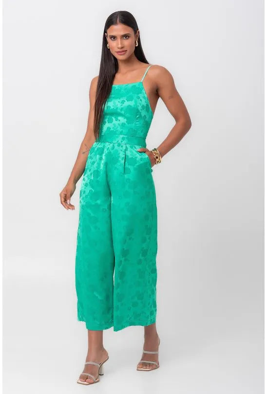 MACACÃO JACQUARD PANTACOURT CAMPO BELO VERDE PEQUIÁ