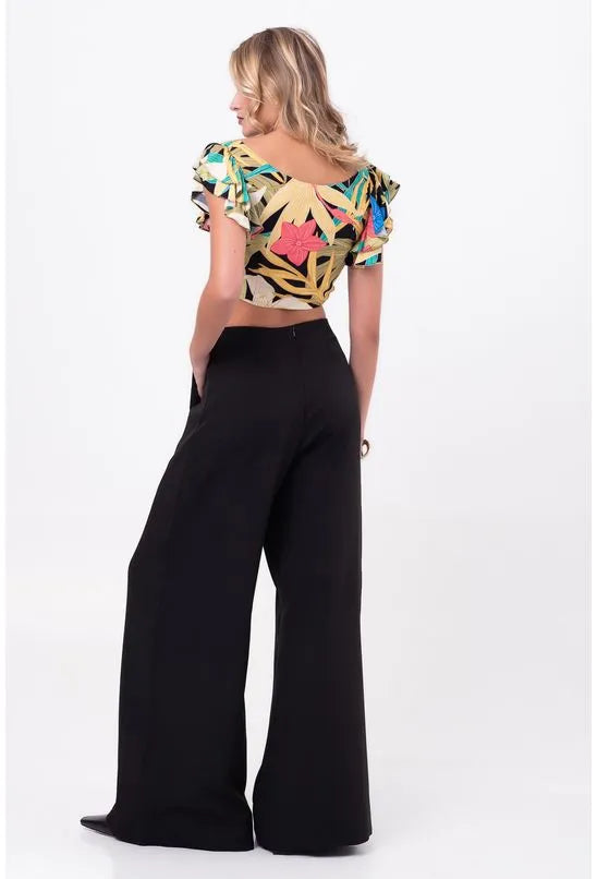 BLUSA CROPPED AMARRAÇÃO LÍRIO DA NOITE PEQUIÁ