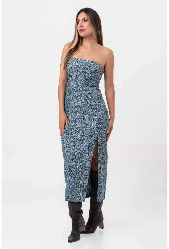 VESTIDO JEANS MIDI FENDA JAGUAR LABRAVA