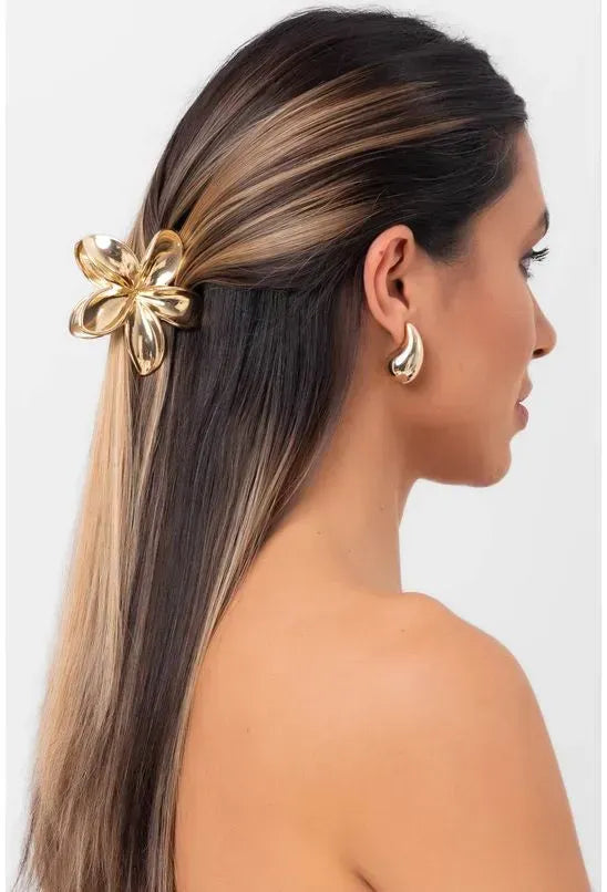 PRESILHA FLOR 5 PÉTALAS DOURADO LABRAVA