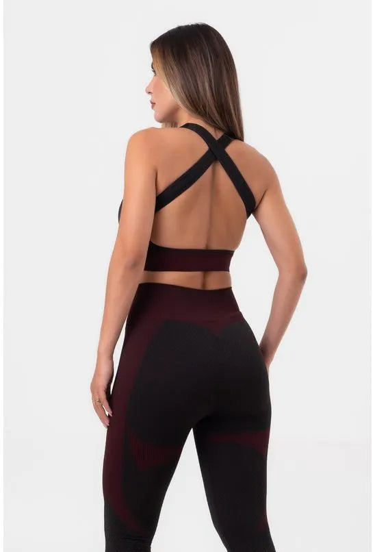 TOP FITNESS ESSENTIAL ACTIVE PRETO E ROXO BABADOTOP