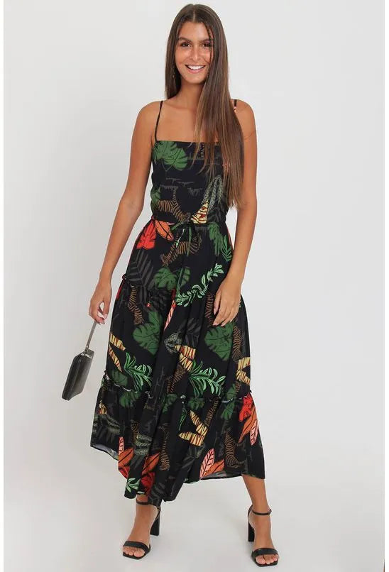 VESTIDO MIDI DEU ZEBRA PEQUIÁ