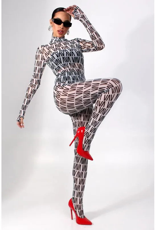 MEIA CALÇA GRAPHIC WHITE LOGO LABRAVA