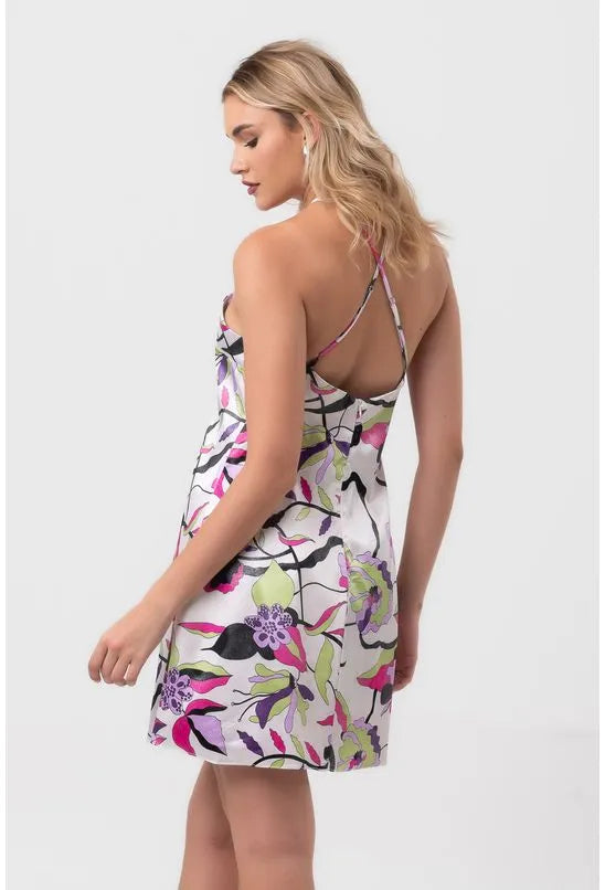 VESTIDO CURTO ALÇAS CRUZADAS SENSUALE ROSA LABRAVA