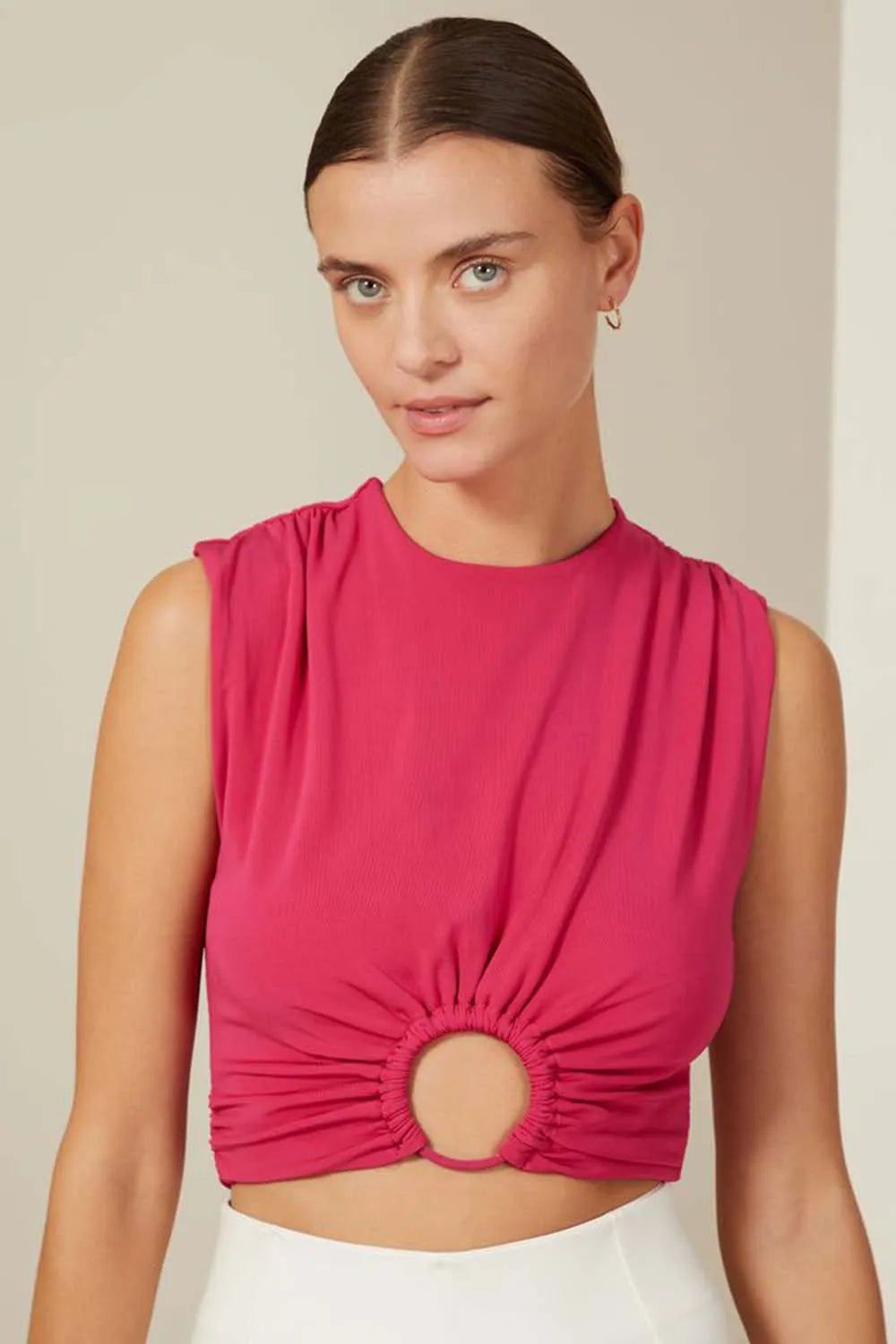 CROPPED DETALHE ARGOLA JERSEY ROSA ANIMALE