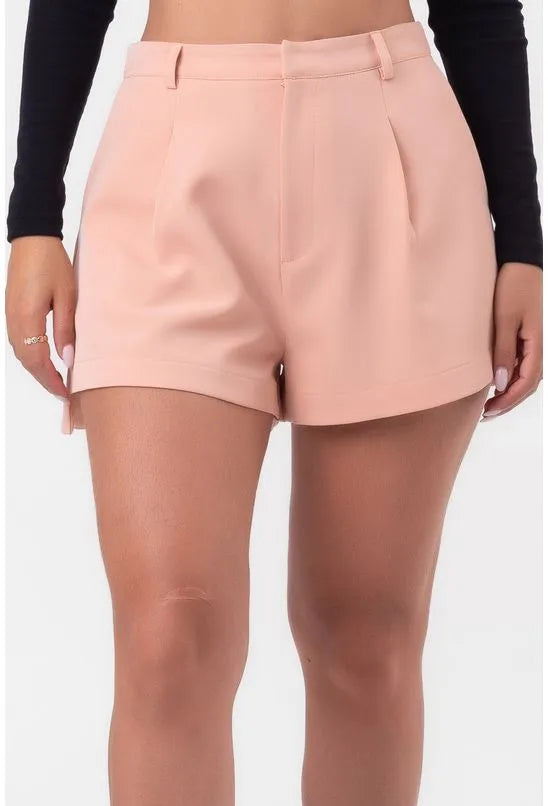 SHORT CREPE DEGRAU BEGE LABRAVA