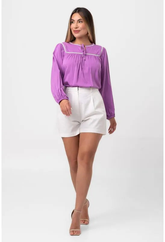 BATA ORNAMENTOS ROXA PEQUIÁ