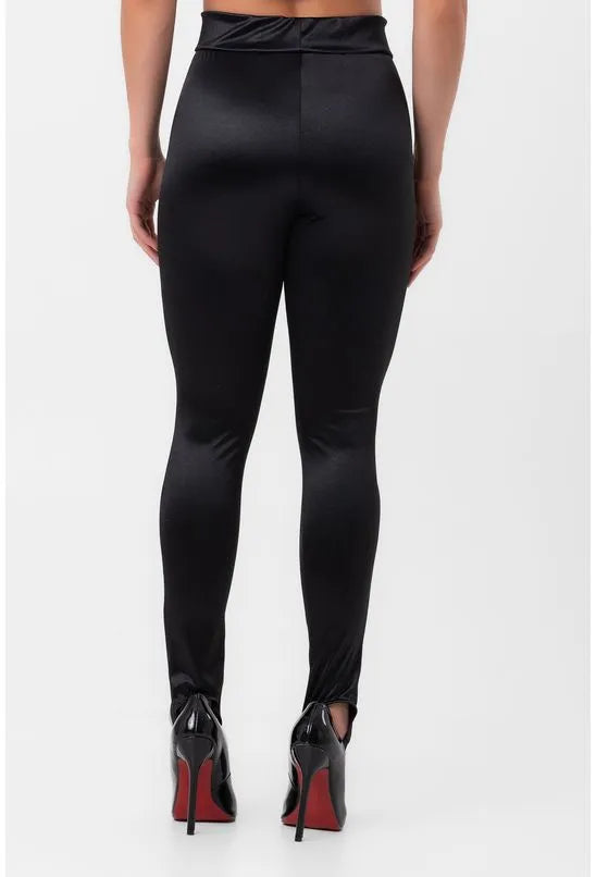 CALÇA SATIN FUSÔ PRETA LABRAVA