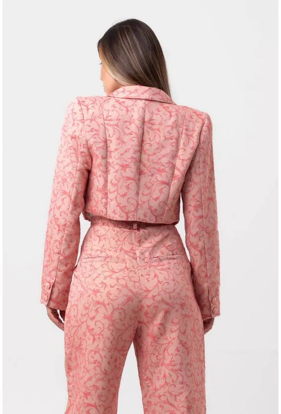 BLAZER JACQUARD CROPPED SMOOKING REALEZA PEQUIÁ